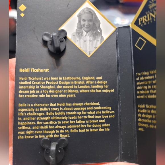 Disney Ultimate Princess Collection Designer Hinged Pin - BELLE Limited Ed - Picture 5 of 5